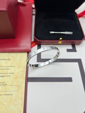 Silver Bracelet with screw